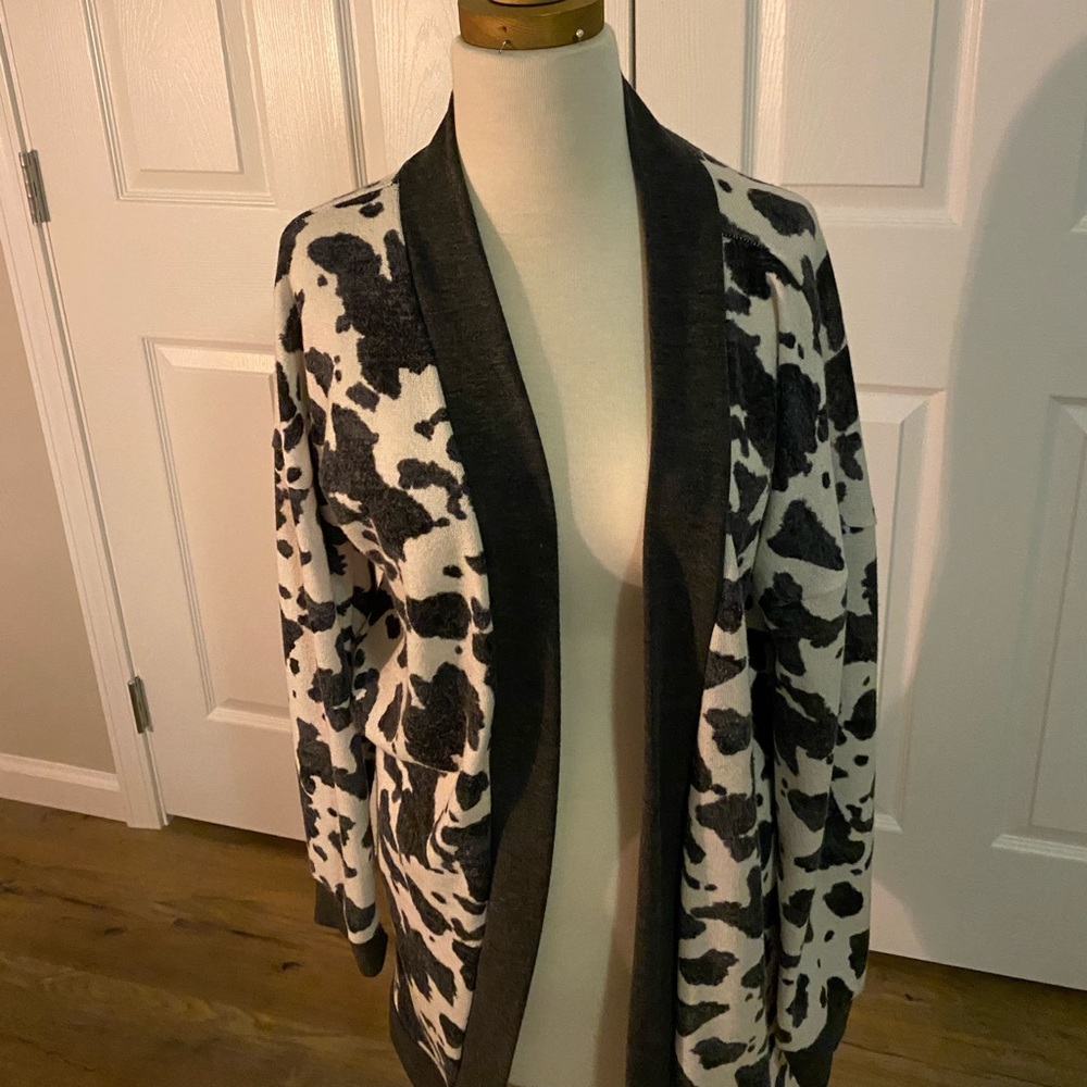 Cow print design Cardigan